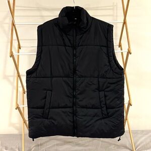 Men's Sleek Black Puffer Vest